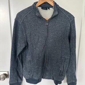 Marc Anthony Men's Small Flecked Blue Quarter Zip